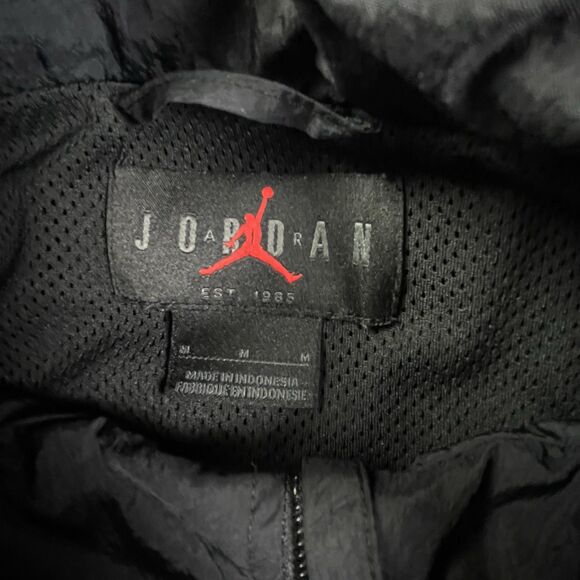Nike Air Jordan Sport Jam Warm Up Jacket Mens Medium Black Grey Wind Breaker - Picture 3 of 11
